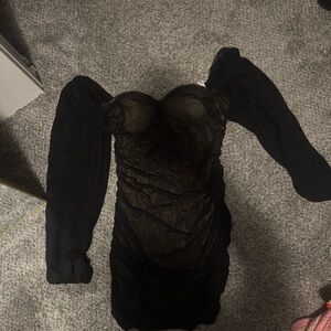 Black short dress. Size large.